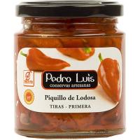 Pimiento de piquillo en tiras D.O. PEDRO LUIS, frasco 205 g Pimiento de piquillo en tiras D.O. PEDRO LUIS, frasco 205 g