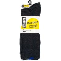 Calcetín hombre, de vestir básico, color gris oscuro, talla 39/42 DIM, 5 pares