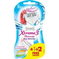 WILKINSON XTREME3 Beauty erabili eta botatzeko aitzurra, sorta 6 ale