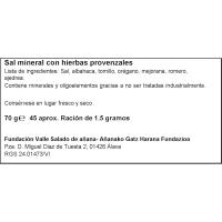 Molinillo de sal-hierbas provenzales SAL DE AÑANA, frasco 70 g