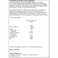 Croquetas de cazuela de bacalao LA COCINERA, bolsa 500 g