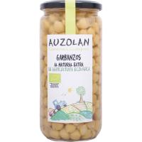 Garbanzo natural ecológico AUZOLAN, frasco 540 g