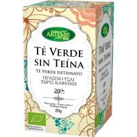 Té verde sin teína bio ARTEMISBIO, caja 28 g