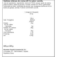 OREO GOLDEN galleta, kutxa 220 g