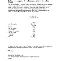Galleta chocobom blanco GULLÓN, paquete 100 g