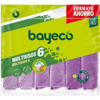 Bayeta microfibra multiusos BAYECO, pack 6 uds