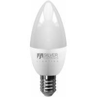 Bombilla Led eco vela E14 5W luz cálida (3000k) SILVER ELECTRONICS, 1 ud