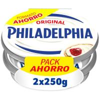 Queso natural PHILADELPHIA, pack 2x250 g