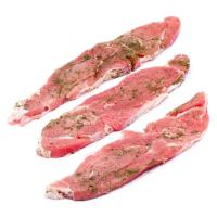 Chuleta de pavo al ajillo, al peso, compra mínima 500 g