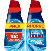 Lavavajillas máquina gel FINISH, pack 2x50 dosis
