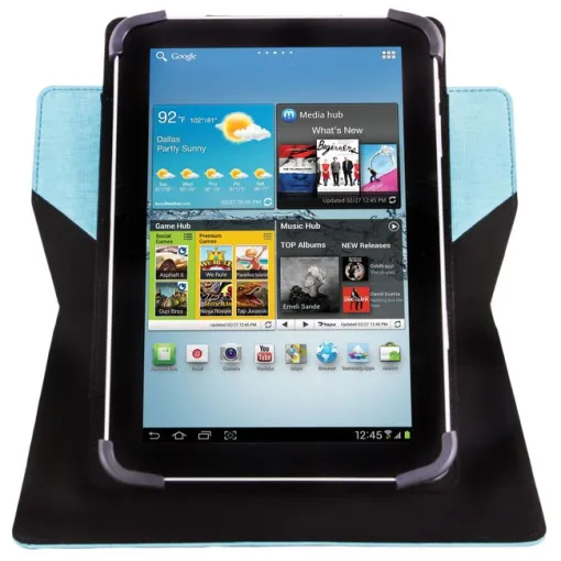 Funda para tablet de 9-10,1" azul, TPU, Rotatory 360º SILVER HT