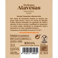 Vino Tinto Crianza D.O. Rioja BODEGAS ALAVESAS, botella 75 cl