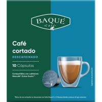 Café cortado descafeinado comp. Nespresso BAQUÉ, caja 10 uds