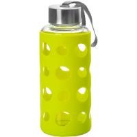 Botella de vidrio con protector de silicona IBILI, 400ml