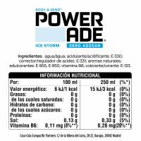 Bebida isotónica Ice Storm Zero POWERADE, botellín 50 cl