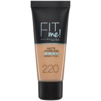 Fondo de maquillaje Fit Me Matte 220 MAYBELLINE, tubo 42 g