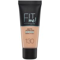 Fondo de maquillaje Fit Me Matte 130 MAYBELLINE, tubo 42 g