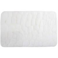 Alfombra para baño microfibra piedras blanca COTEXSA, 40X60cm