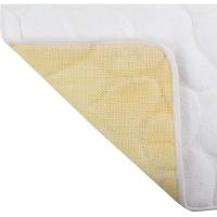 Alfombra para baño microfibra piedras blanca COTEXSA, 40X60cm