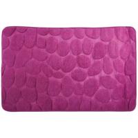 Alfombra para baño microfibra piedras violeta COTEXSA, 40X60cm