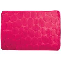 Alfombra baño microfibra piedras fucsia COTEXSA, 40X60cm