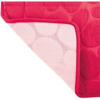Alfombra baño microfibra piedras fucsia COTEXSA, 40X60cm