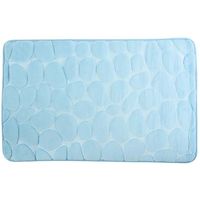 Alfombra para baño microfibra piedras azul COTEXSA, 40X60 Alfombra para baño microfibra piedras azul COTEXSA, 40X60
