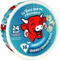 Queso fundido azul light LA V. QUE RIE, 16 porciones, caja 250 g