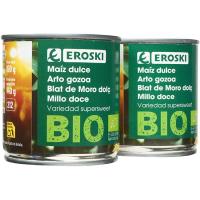 Maíz EROSKI BIO, pack 2x140 g
