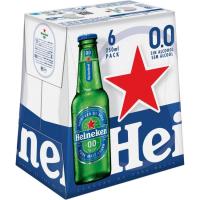 Cerveza 0,0% HEINEKEN, pack botellín 6x25 cl
