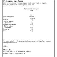 Magret de pato Reyno Gourmet MARTIKO, sobre aprox. 360 g