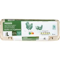 Huevo fresco L suelo EROSKI, cartón 1 docena