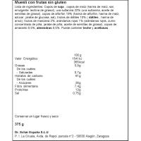 Fruit Müsli sin gluten SCHAR, paquete 375 g