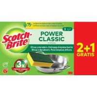 Estropajo verde SCOTCH-BRITE, pack 3 uds