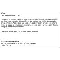 Velita número 4 VAHINÉ, blister 1 ud