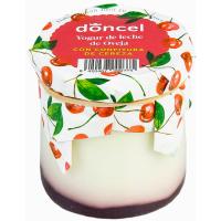 Yogur de oveja con confitura de cereza DONCEL, tarro 140 g Yogur de oveja con confitura de cereza DONCEL, tarro 140 g