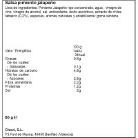 Salsa pimiento jalapeño CHOVI, frasco 60 g