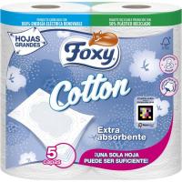 Papel higiénico 5 capas Cotton FOXY, paquete 4 rollos