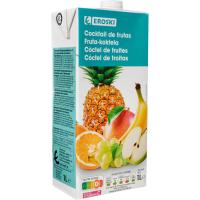 Cocktail de frutas EROSKI, brik 1 litro