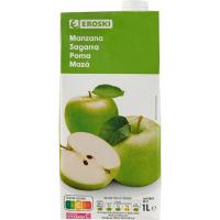 Bebida de manzana EROSKI, brick 1l