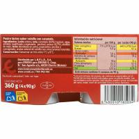 Pannacotta caramelo EROSKI, pack 4x90 g