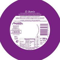 Queso sin lactosa EL CASERIO, 16 porciones, caja 250 g