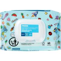 Papel higiénico húmedo junior EROSKI, paquete 60 uds
