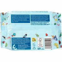 Papel higiénico húmedo junior EROSKI, paquete 60 uds