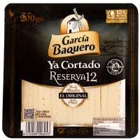 Queso cortado mezcla reserva 12 meses G. BAQUERO, cuña 200 g