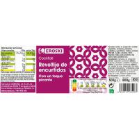 Revoltijo de encurtidos picante EROSKI, frasco 500 g