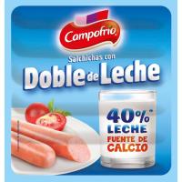 Salchichas de doble de leche CAMPOFRÍO, sobre 140 g