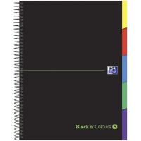 Cuaderno espiral A4, micro perforado, cuadriculado, tapa dura, 100 hojas, separadores OXFORD, 1 ud Cuaderno espiral A4, micro perforado, cuadriculado, tapa dura, 100 hojas, separadores OXFORD, 1 ud