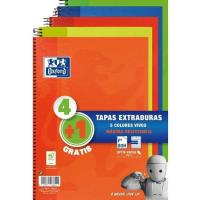 Cuaderno espiral A4 milimetrado, tapa extradura, 80 hojas OXFORD, Pack 5 uds Cuaderno espiral A4 milimetrado, tapa extradura, 80 hojas OXFORD, Pack 5 uds