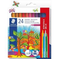 Rotuladores de colores surtidos: 20+4 gratis STAEDTLER, Pack 24 uds